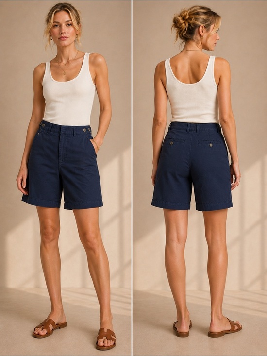 FP Movement by Free People Pants - Free People Riverside Bermuda Shorts Navy Blue NWOT